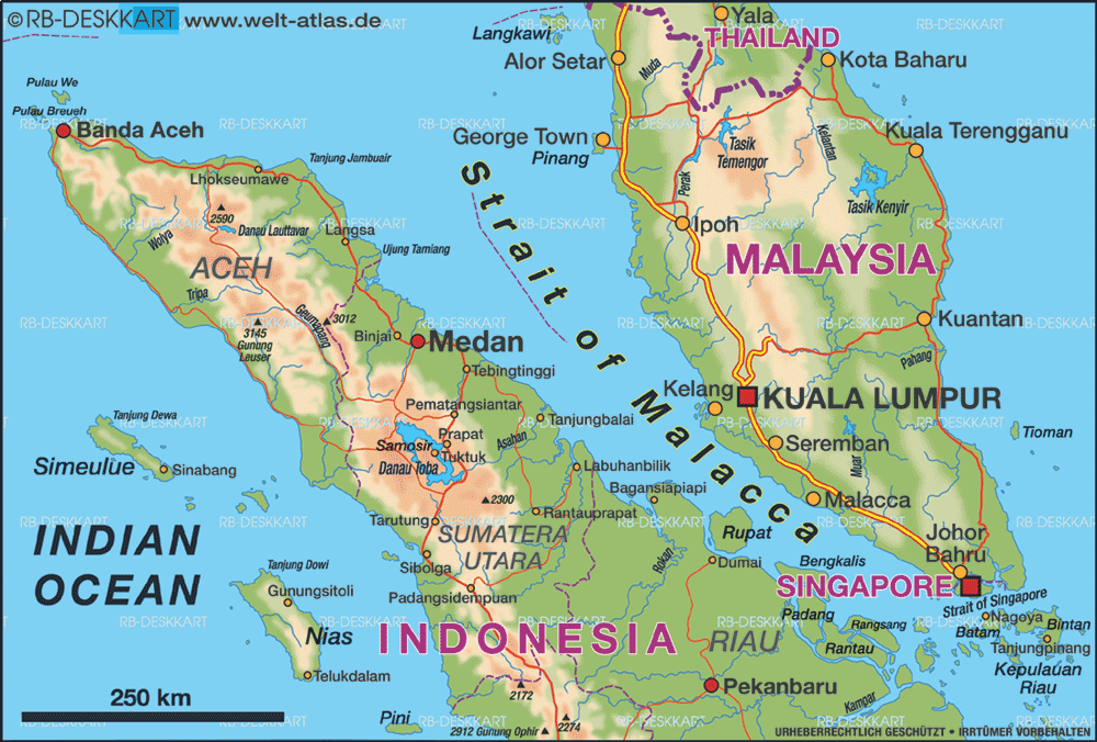 Vấn đề an ninh trên biển ngày càng trở nên quan trọng ở khu vực châu Á-Thái Bình Dương. Đây là eo biển Malacca, nơi có vấn đề cướp biển nổi cộm