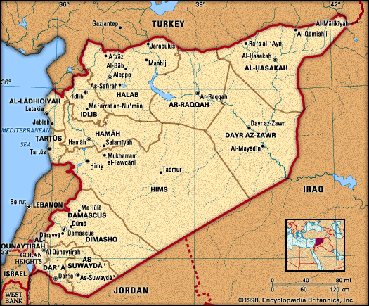 Syria có vị trí địa-chiến lược tại Trung Đông