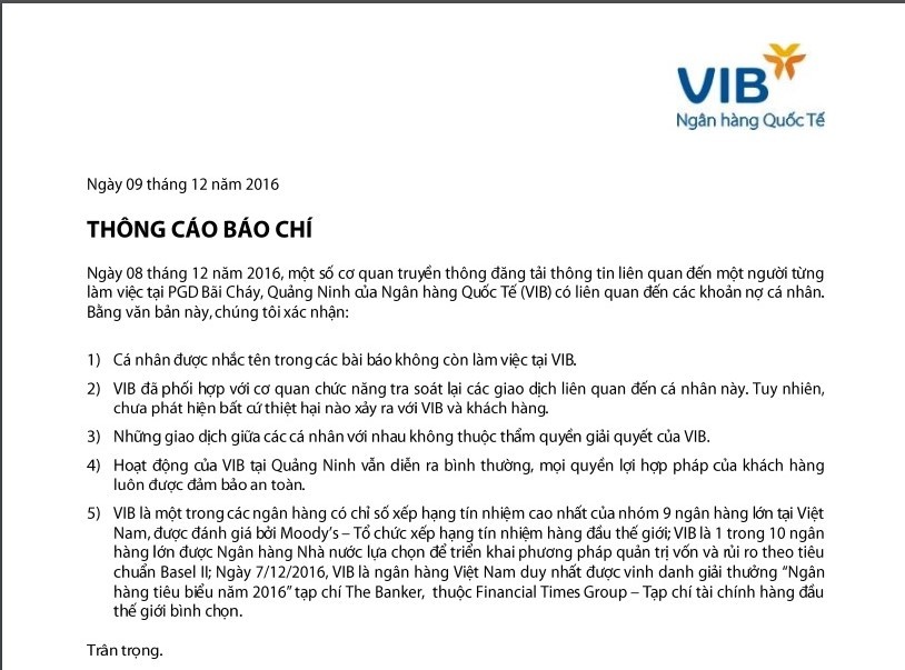 Ngân hàng VIB gần nhất - Danh sách Chi nhánh/PGD tại TP Hồ Chí Minh