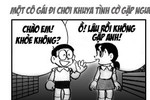 Doremon chế: "Bước cho tới mái ấm em bóng xế tà"