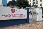 Không tìm thấy 3 công khai, Trường Đại học Việt Nhật lý giải do website cập nhật