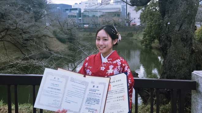 Hành trình của nữ sinh Việt tốt nghiệp thủ khoa ở Nhật với điểm GPA tuyệt đối