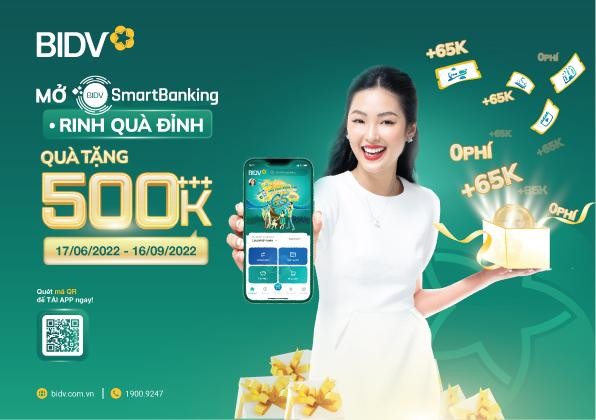 Đăng ký BIDV SmartBanking - Rinh quà 500k++ ảnh 1