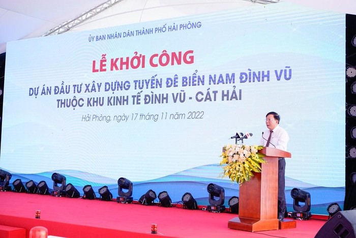 Hải Phòng khởi công dự án xây dựng tuyến đê biển Nam Đình Vũ gần 2.300 tỷ đồng ảnh 2