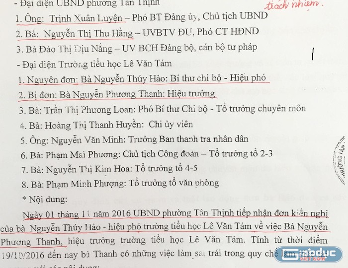 Hiệu Phó Trường Lê Văn Tám Nhiều Lần Bị Kỷ Luật Oan Sai Vì Tố Hiệu Trưởng |  Giáo Dục Việt Nam