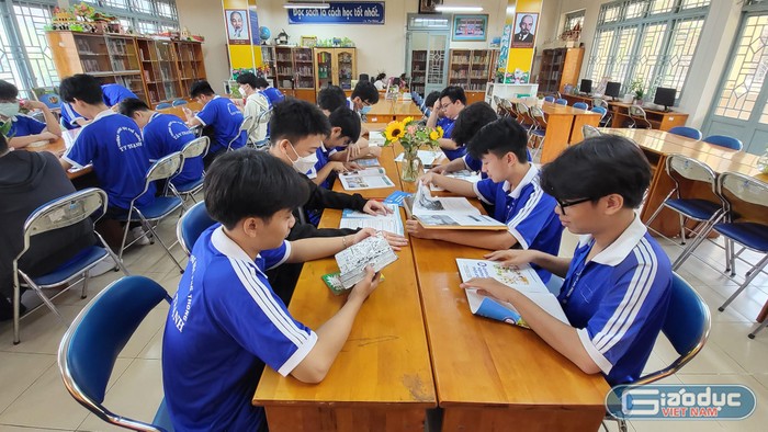 Nhấn vào ảnh để phóng to Không gian văn hóa Hồ Chí Minh trong trường học khơi dậy lòng yêu nước của HS ảnh 2