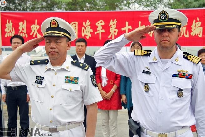 Quan chức hải quân hai nước Trung Quốc-Iran (nguồn báo Hoàn Cầu, TQ) ảnh 4