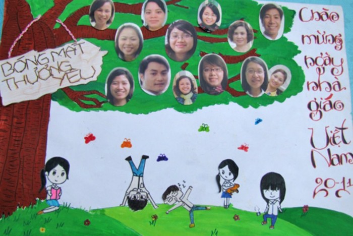 Chùm Ảnh: Báo Tường Độc Đáo Kỷ Niệm Ngày 20/11 | Giáo Dục Việt Nam