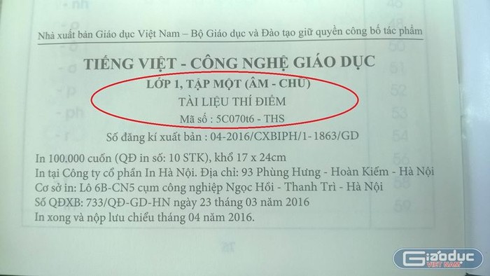 Tiếng Việt 1 Công nghệ giáo dục vẫn đang trong giai đoạn &quot;thí điểm&quot;, dù được &quot;thẩm định&quot;, nhưng không thẩm định về tính pháp lý trong việc triển khai tài liệu này như sách giáo khoa theo Điều 29 Luật Giáo dục hiện hành. ảnh 3