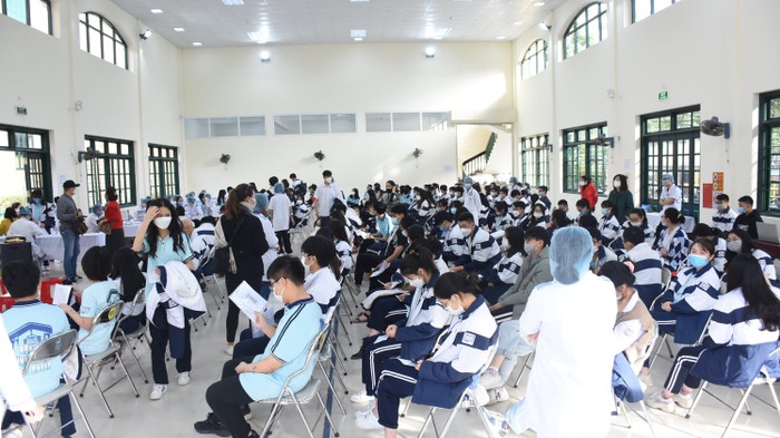 Hải Phòng: Hơn 4.600 học sinh được tiêm vắc xin phòng Covid-19 ảnh 2