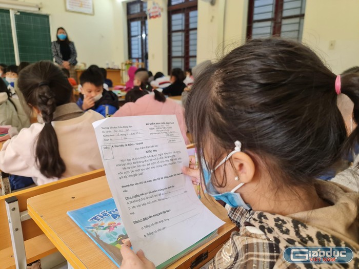 Các trường tiểu học tại Hải Phòng "gấp rút" tổ chức kiểm tra học kỳ I ảnh 2