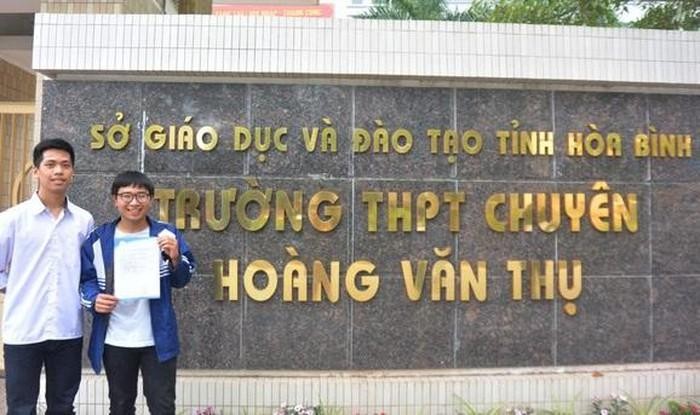 Tại tỉnh Hòa Bình có một trường chuyên là Trường Trung học phổ thông chuyên Hoàng Văn Thụ. (Ảnh: website nhà trường)