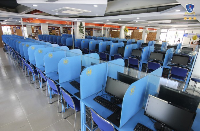 Trường Đại học Nguyễn Tất Thành xây dựng Thư viện số từ năm 2011. (Ảnh: NTCC)