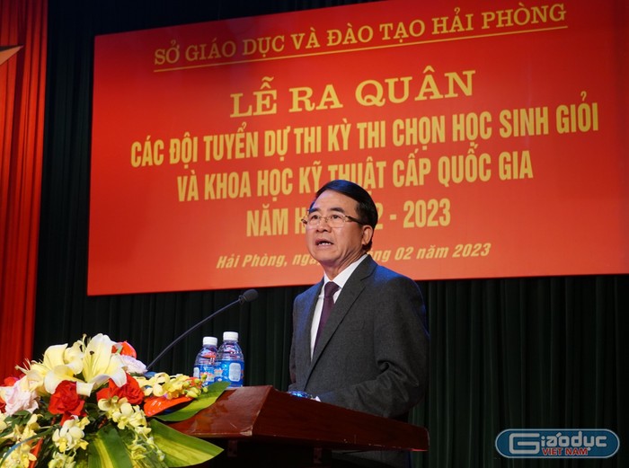 Ông Lê Khắc Nam - Phó Chủ tịch Ủy ban nhân dân thành phố Hải Phòng phát biểu tại buổi lễ (Ảnh: Phạm Linh) ảnh 3