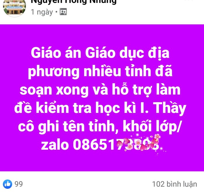 Dịch vụ biên soạn giáo án, biên soạn đề đánh giá đang được nở rực (Ảnh: Nguyên Khang)
