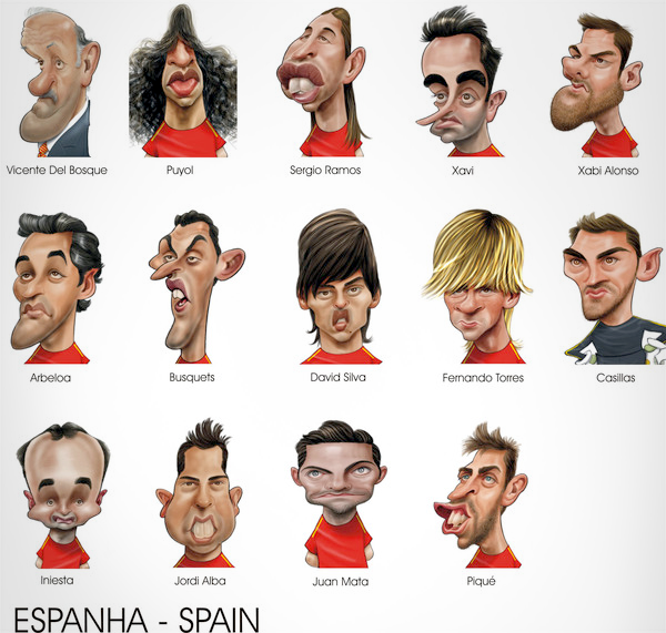 Biếm họa đội tuyển Tây Ban Nha