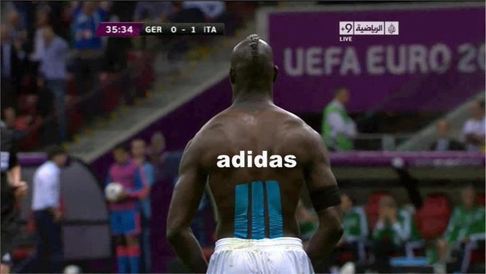 Balotelli quảng cáo cho Adidas?