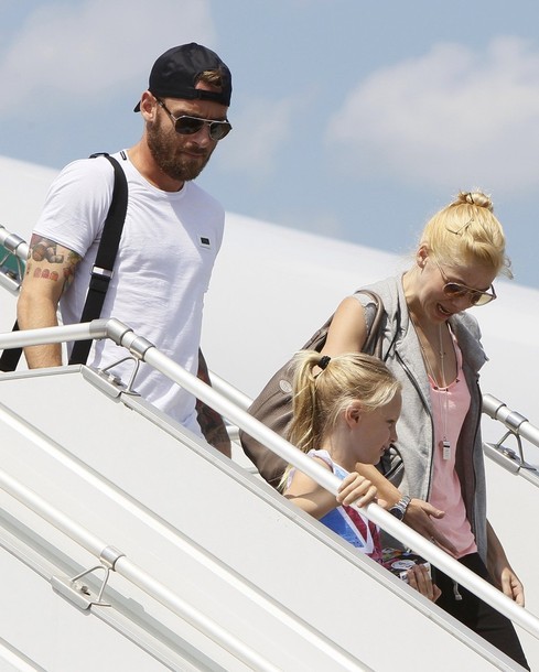 De Rossi cùng vợ và con gái