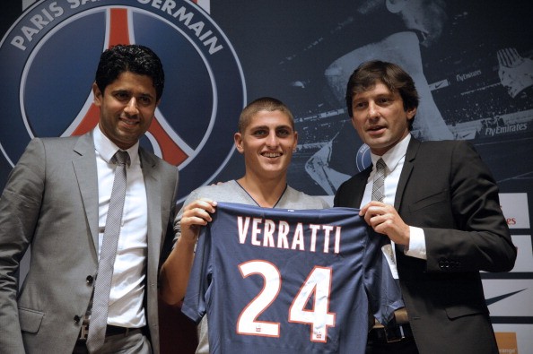Tài năng trẻ Marco Verratti cũng chính thức ra mắt ở Paris St Germain. Tại Parc des Princes, tiền vệ này sẽ mang trên mình số áo 24. Anh sẽ gắn bó với đội bóng nước Pháp tới mùa Hè 2017.