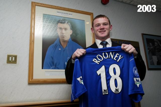 Năm 2003, Rooney được Everton ký hợp đồng mới với mức lương tăng từ 90 bảng một tuần lên thành 14 nghìn bảng một tuần, đưa Rooney trở thành cầu thủ tuổi teen được trả lương cao nhất thế giới...