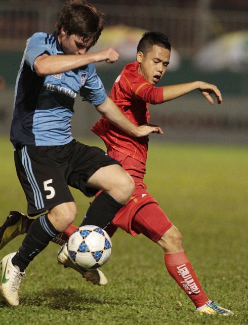 U21 Việt Nam đã có những phút khó khăn trước U21 Sydney FC.