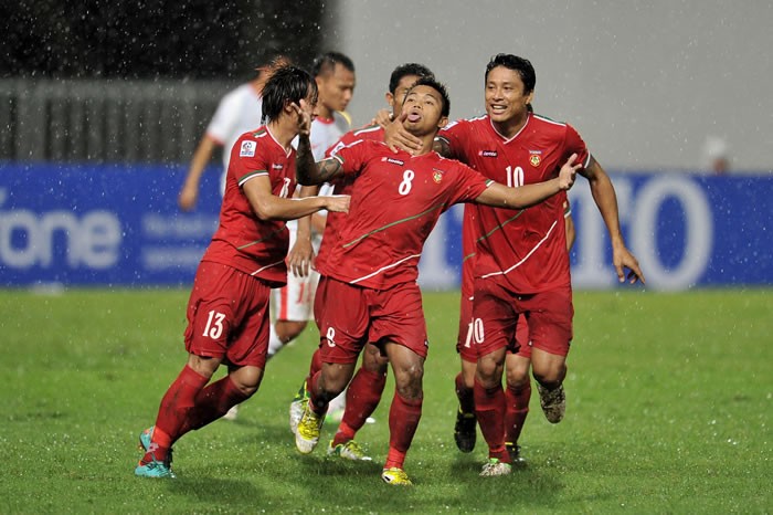 Myanmar cũng quyết thắng ở lượt đấu cuối cùng ở vòng bảng AFF Suzuki Cup 2012.