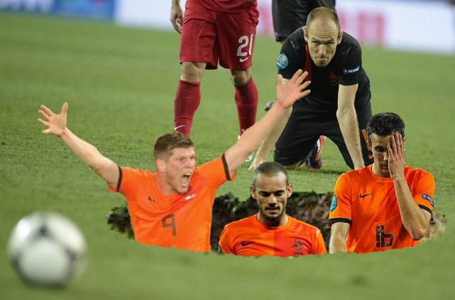 Thất bại thê thảm của tuyển Hà Lan ở Euro 2012.