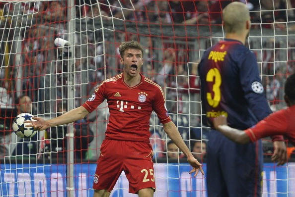 Muller kết liễu Barca ở phút 82 sau nỗ lực bên cánh trái của Ribery.