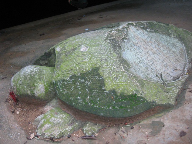 Phục ngay trước hang Long Tiên Động một tượng rùa đá