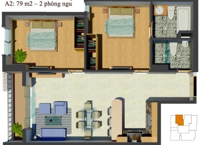 Thiết kế nội thất từng phòng trong một căn nhà của dự án chung cư La Bonita (ảnh nguồn Internet)
