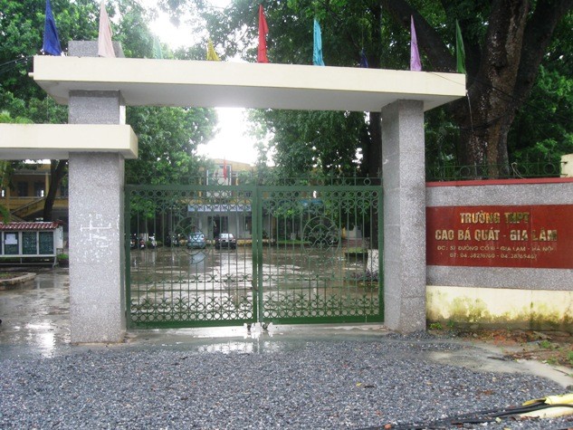 Trường THPT Cao Bá Quát, nơi ông Nguyễn Đức Kiên từng theo học.