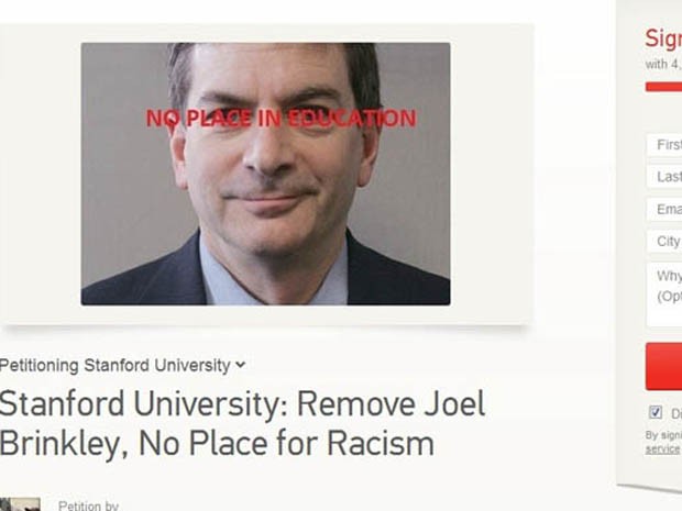 Hàng ngàn người đã ký tên ủng hộ lời kêu gọi yêu cầu ĐH Stanford sa thải GS Joel Brinkley vì đã có bài viết xuyên tạc văn hóa VN. Ảnh: