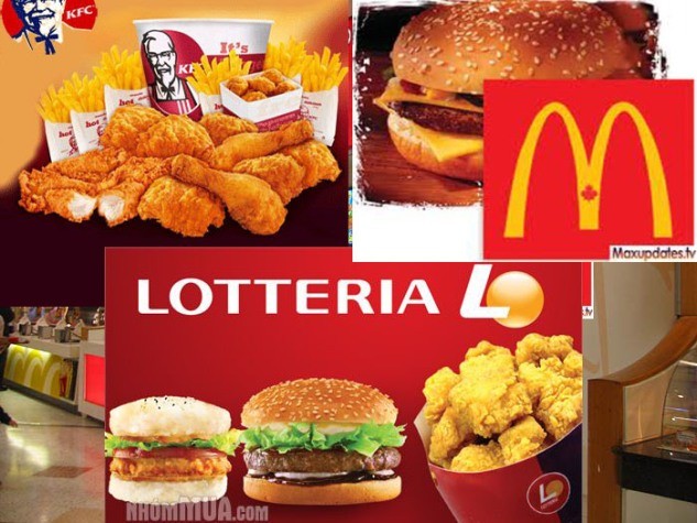 Cuộc chiến tam mã KFC- Lotteria - McDonald’s