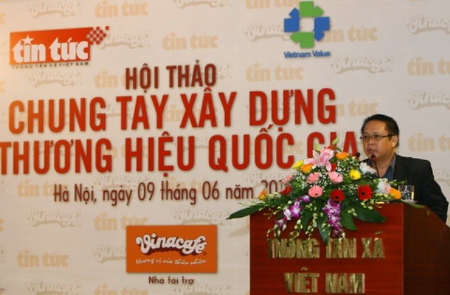 Chuyên gia Võ Văn Quang tham gia Hội thảo Chung tay xây dựng thương hiệu quốc gia.