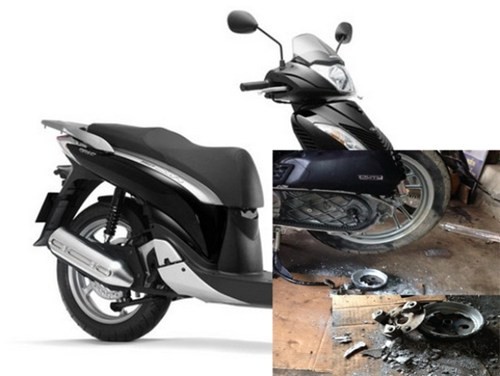 Vụ xe SH vỡ máy: Honda Việt Nam khẳng định do “lỗi” khách hàng.