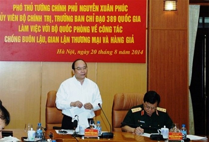 Phó Thủ tướng Nguyễn Xuân Phúc phát biểu tại cuộc họp. Ảnh: VGP/Lê Sơn