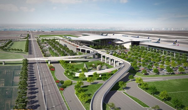 Siêu dự án Sân bay quốc tế Long Thành đang trở thành đề tài nóng được dư luận quan tâm. Ảnh phối cảnh mô hình dự án sân bay Long Thành - IE.