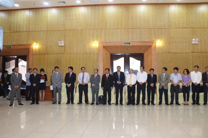 Đại diện chính phủ hai nước Việt Nam và Nhật Bản tham gia tại lễ ký Công hàm cung cấp vốn vay ODA.