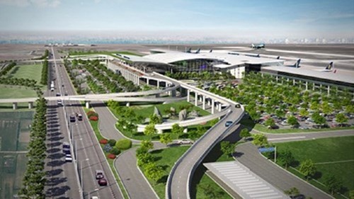 Nói hạn chế trong việc mở rộng, nâng cấp sân bay Tân Sơn Nhất của Bộ Giao thông vận tải nhằm đặt vấn đề cần xây dựng sân bay Long Thành (ảnh phối cảnh sân bay Long Thành)