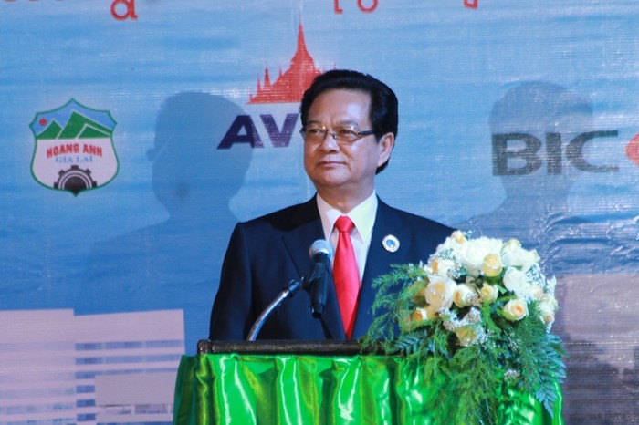 Thủ tướng Nguyễn Tấn Dũng phát biểu tại buổi lễ.