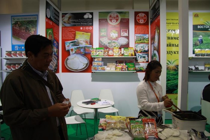 Gian hàng của doanh nghiệp nông nghiệp Việt Nam tại Triển lãm.