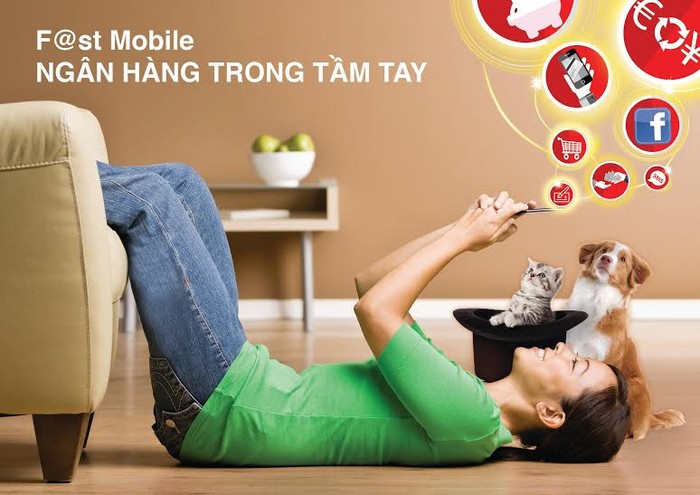 Ứng dụng F@st Mobile tại Ngân hàng TMCP Kỹ thương Việt Nam (Techcombank) giúp khách hàng thực hiện các giao dịch dễ dàng (ảnh minh họa - nguồn Techcombank)