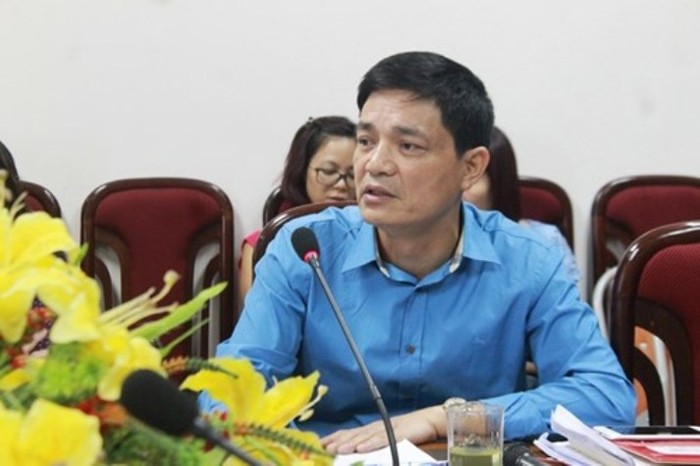 TS. Nguyễn Thanh Phong – Cục trưởng Cục An toàn thực phẩm trao đổi với báo chí (ảnh H.Lực)