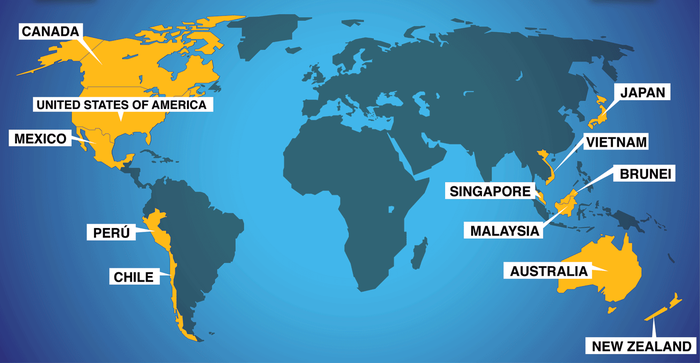 Các nước tham gia TPP (ảnh minh họa - nguồn NLĐ)