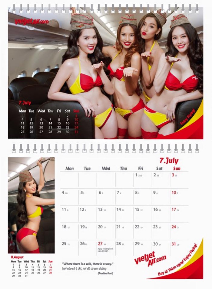 Đánh giá về Bộ lịch Bikini Viettjet 2016, Blogger Nguyễn Ngọc Long cho rằng đây là hoạt động truyền thông đặc sắc, đúng đắn, nhất quán và hiệu quả trong cách làm thương hiệu của một hãng hàng không hướng tới giới trẻ.
