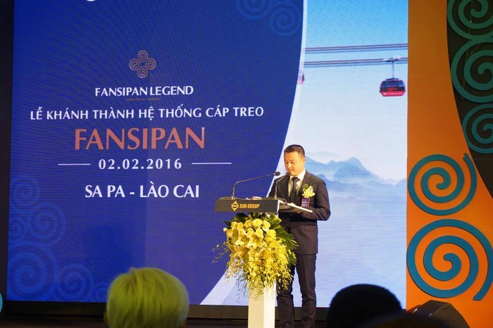 Ông Đặng Minh Trường, Phó Chủ tịch Hội đồng quản trị, Tổng Giám đốc Tập đoàn Sun Group phát biểu tại lễ khai trương