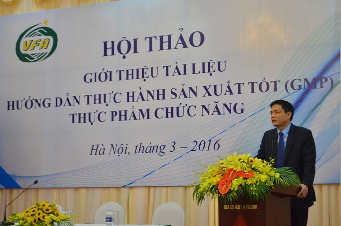 TS. Nguyễn Thanh Phong – Cục trưởng, Cục An toàn thực phẩm (Bộ Y tế) phát biểu tại hội Nghị