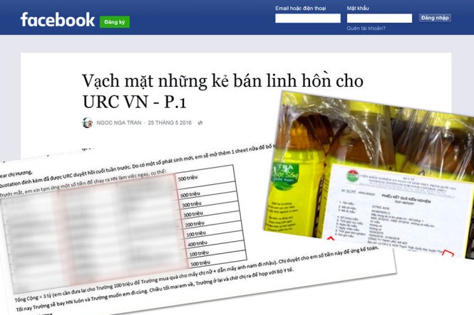 Hình ảnh chụp lại từ màn hình facebook Ngoc Nga Tran - ảnh nguồn Vietnamnet.