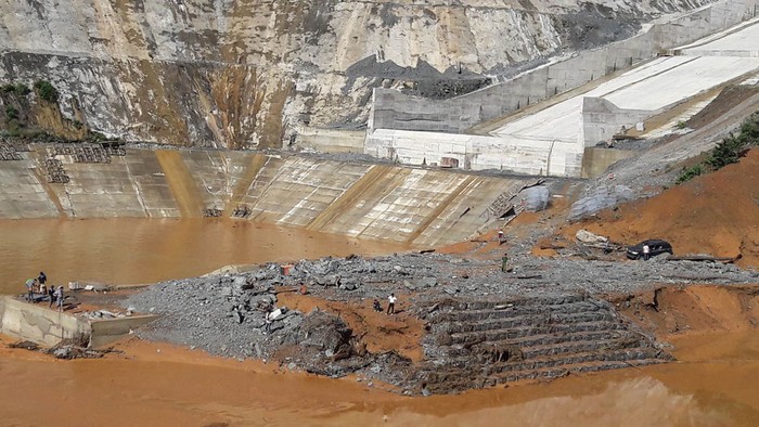 Hình ảnh Thủy điện sông Bung 2 sau sự cố vỡ đường ống - ảnh Vietnamnet.