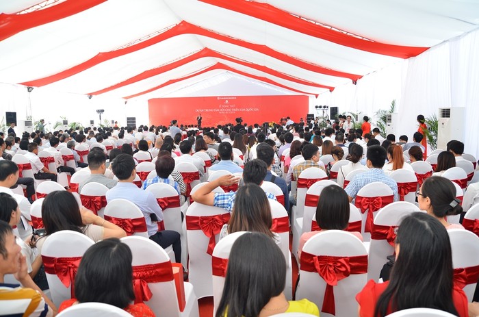 Toản cảnh buổi lễ động thổ Dự án Trung tâm Hội chợ triển lãm lớn nhất châu Á.